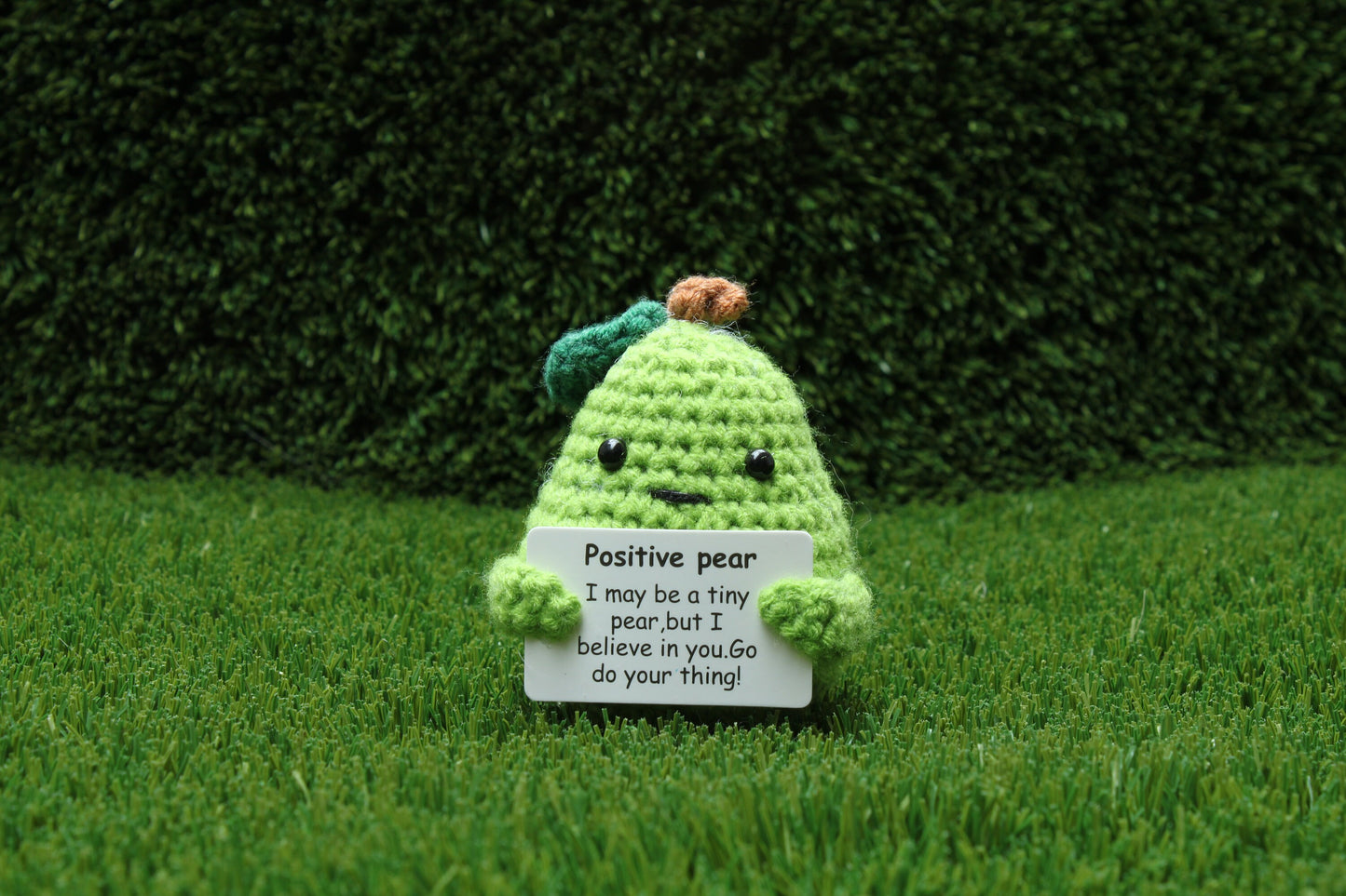 Positive Emotional Support Crochet Toy, Motivational Gift for Friends, Family, Coworker. Cute Funny Gag Gifts. Car Decor Charm