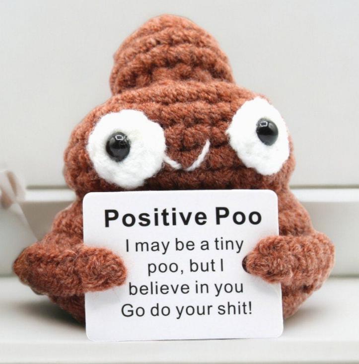 Positive Poo Crochet Toy