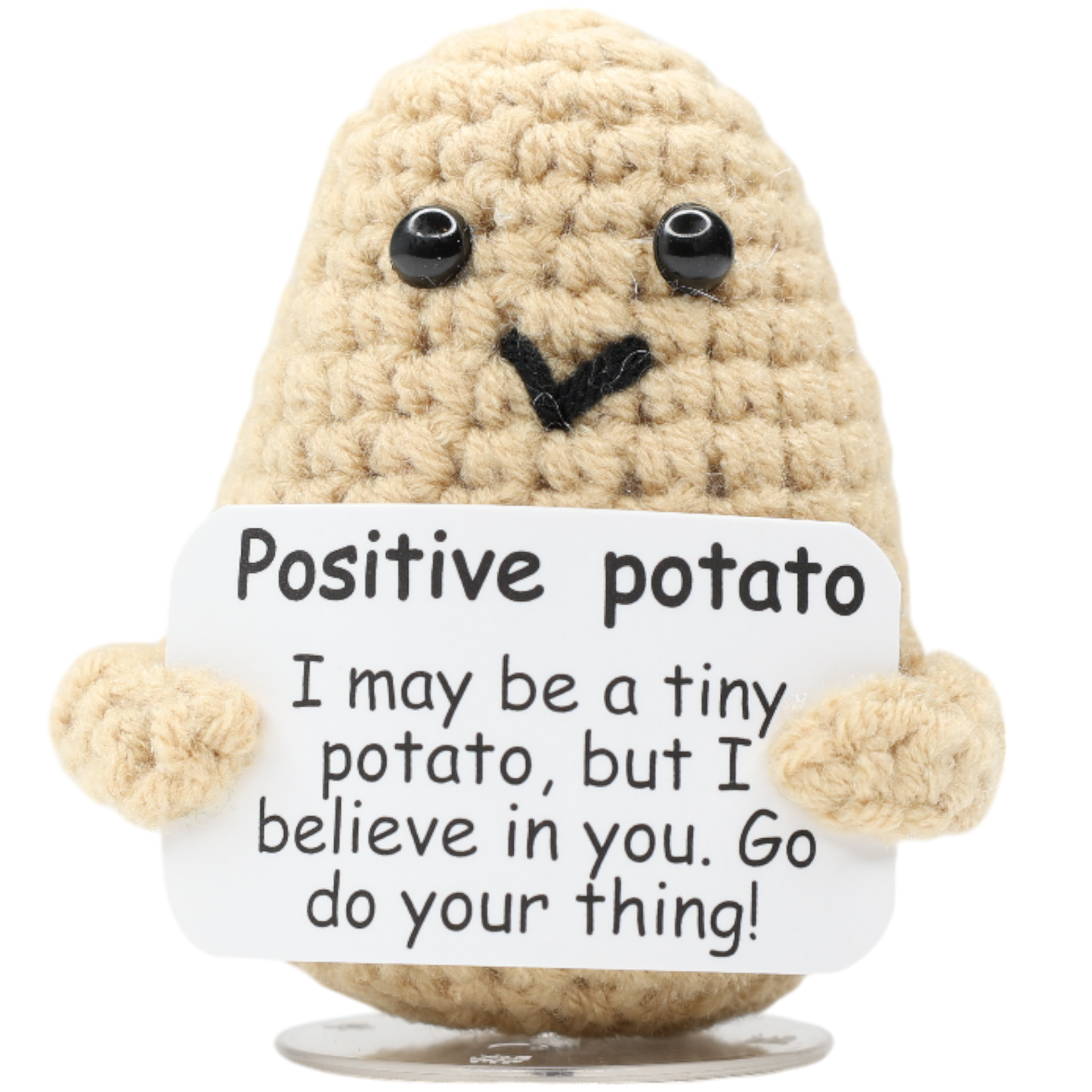 Beige Positive Potato with Stand