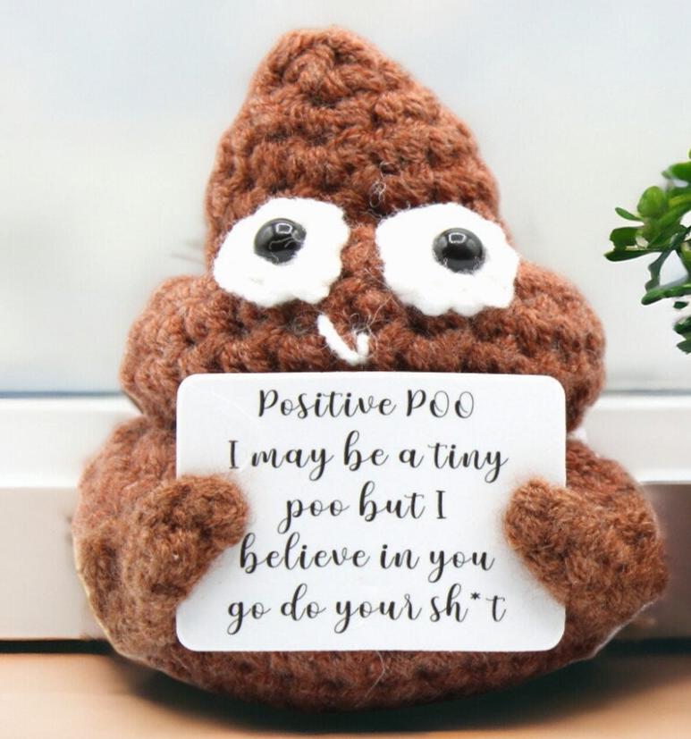 Positive Poo Crochet Toy