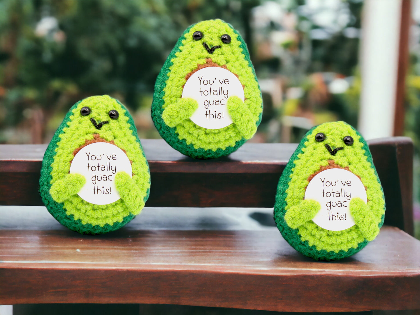 Positive Avocado & Tomato Crochet. Encouraging Supportive Gifts. Valentine's Day Friends Gift. Wool Knitted Toy