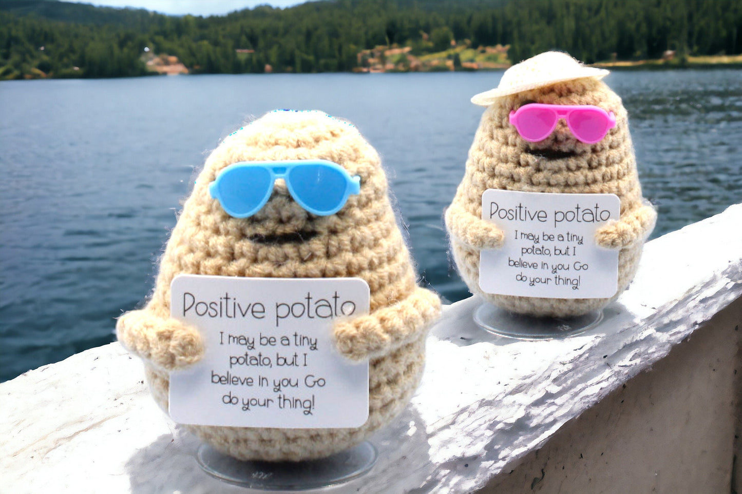 Cool Positive Potato with Stand